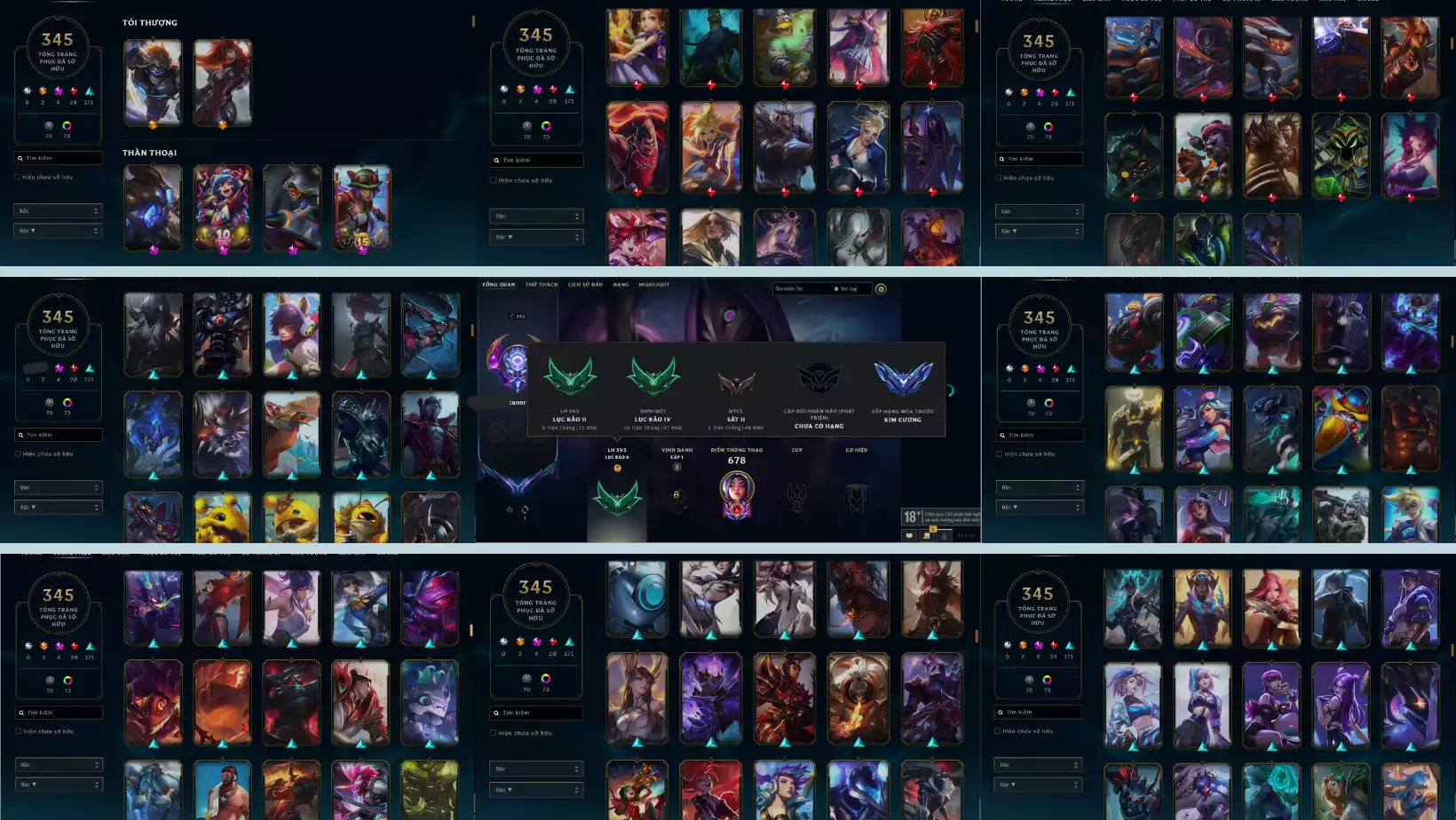 Ảnh ACC LOL 1TR7 THÔNG THẠO IRELIA  SKIN : 345 FULL TƯỚNG LV : 553 ĐA SẮC 74 RANK LH LB 2 RANK DD LB 4 ELO CAO MÙA TRC KC  DTCL : ĐỦ CHƠI DƯ 6 HC CÒN ĐỔI TÊN